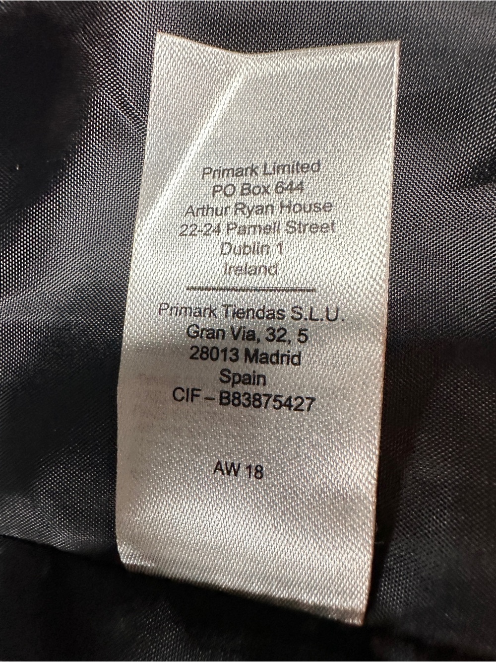 Primark Red Navy Tartan Plaid Long Coat Women’s US 8 - Picture 6 of 8